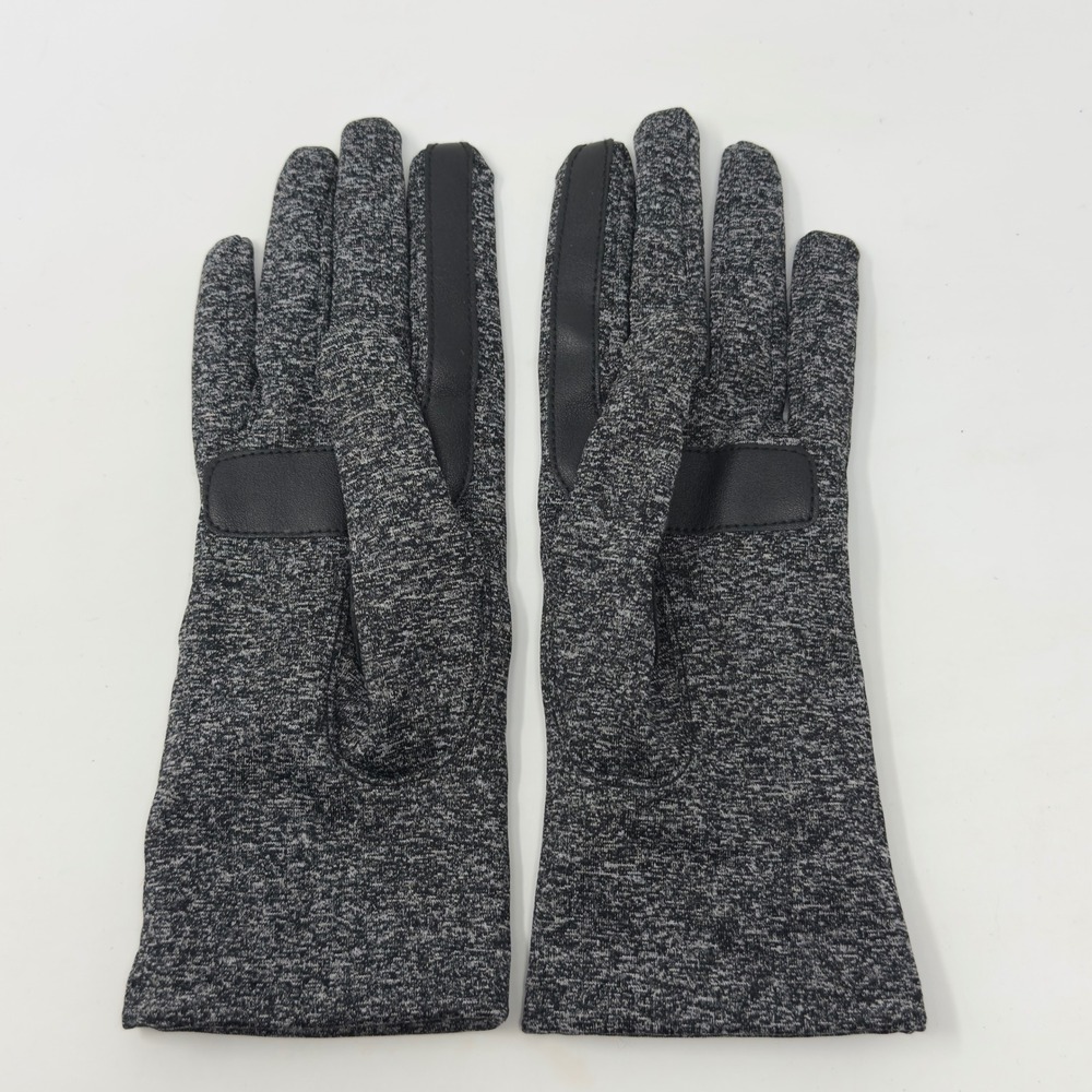 Isotoner Womens SmarTouch Gray Marl Spandex‎ Gloves Fleece Lined Grip 21524 OS - Picture 1 of 7
